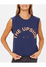 The Upside Navy Cropped Muscle Tank
