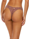 Hanky Panky Daily Lace™ Original Rise Thong in All Spice Brown