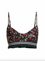 The Upside Gardenia Floral Ballet Bra in Indigo